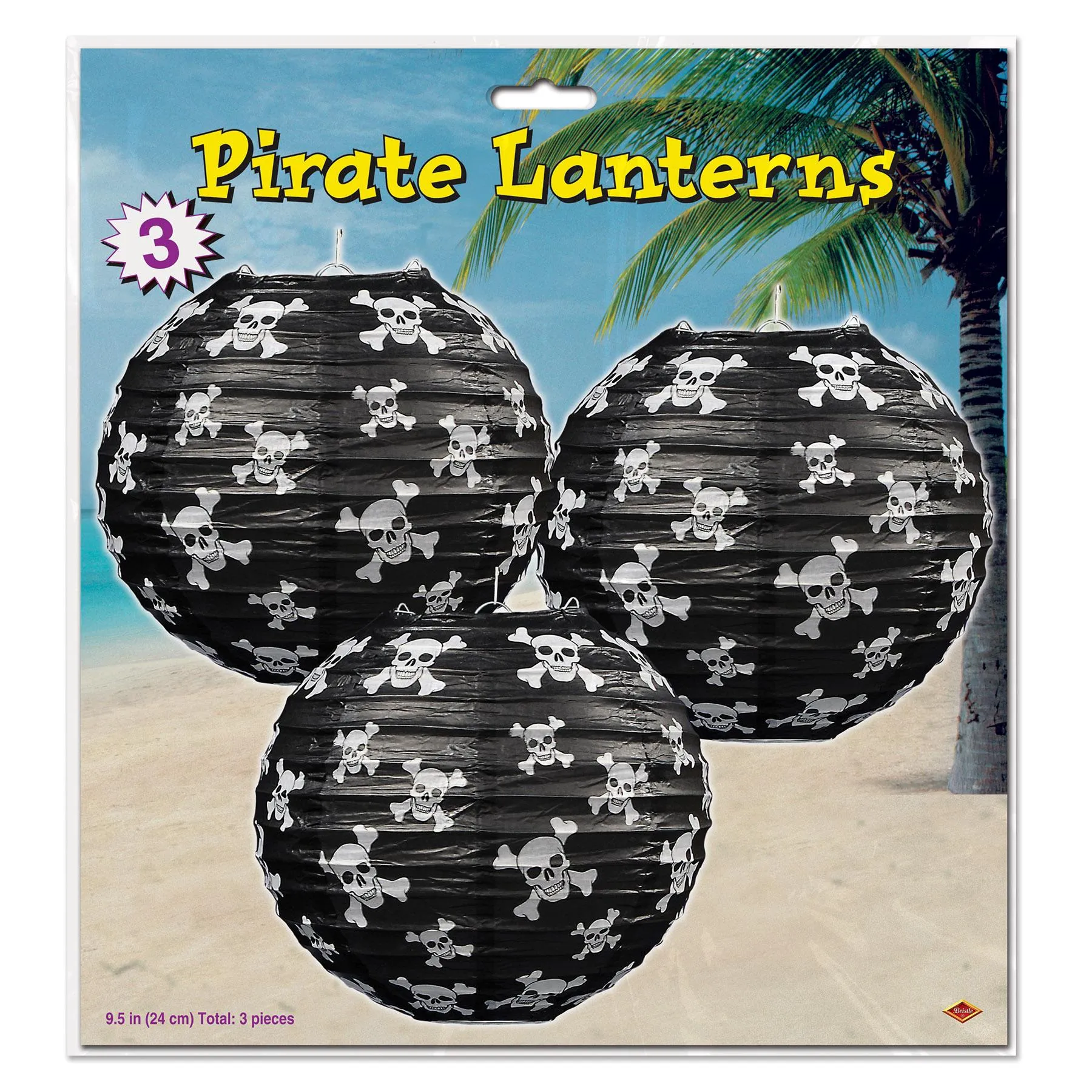 Pirate Party Paper Lanterns (3 per Package)