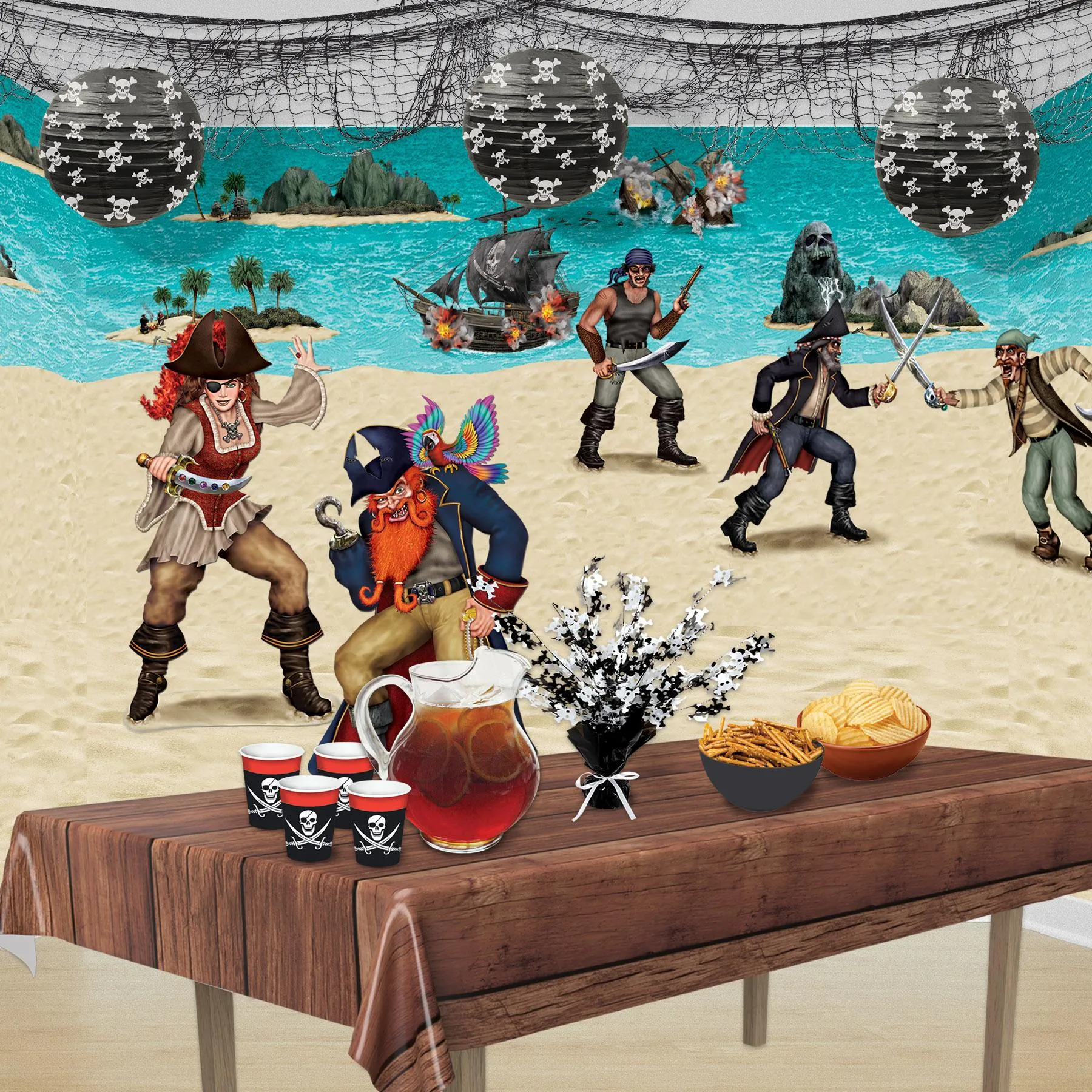 Pirate Party Paper Lanterns (3 per Package)