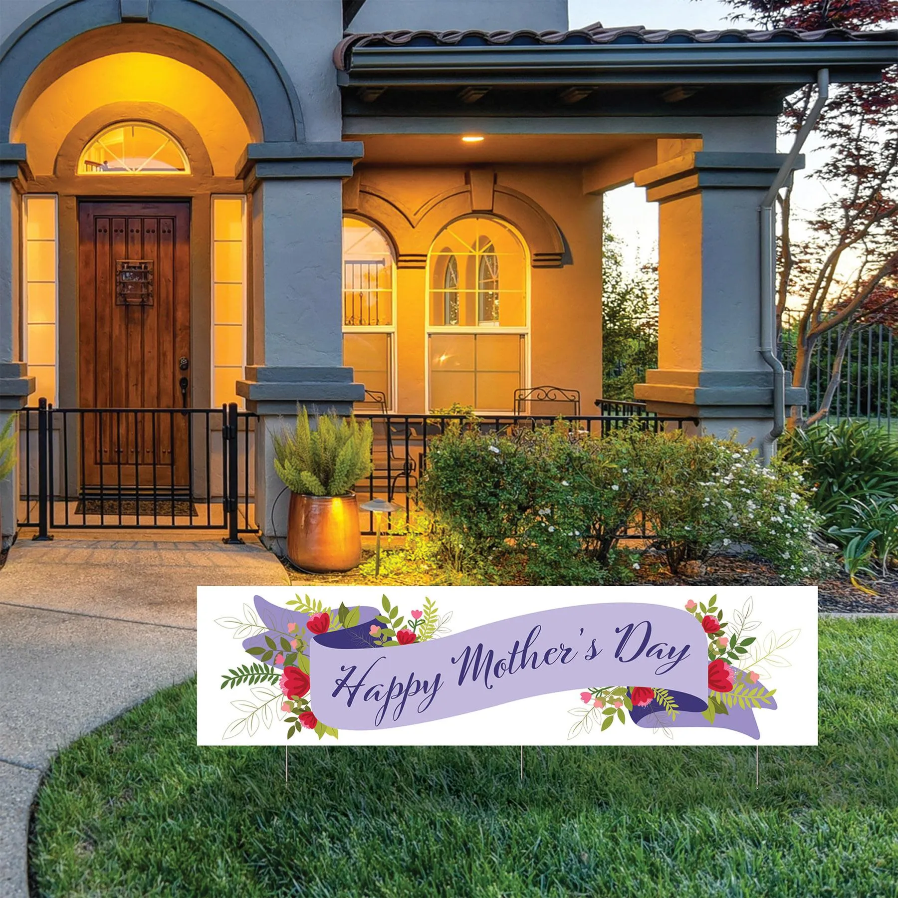 Plastic Jumbo Happy Mother's Day Yard Sign