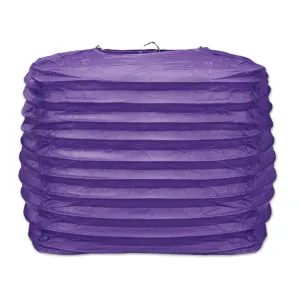 Purple Party Square Paper Lanterns (2 per Package)