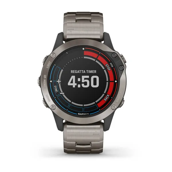 quatix® 010-02158-94 6 Titanium Titanium Gray with Titanium Band