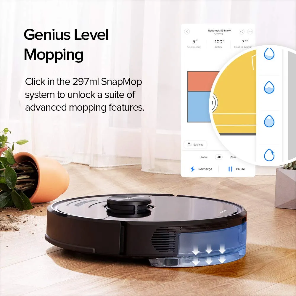 Roborock S6 MaxV Robot Vacuum Cleaner and Mop