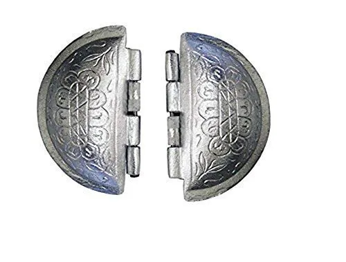 sakoraware Aluminium Gujiya/Gujia Karanji Maker Karjikai Mould Cutter Sacha Machine, Dumpling Maker Kitchen Molds For Festivals, Pack Of 2, Silver, 20 x 15 x 2 Centimeters