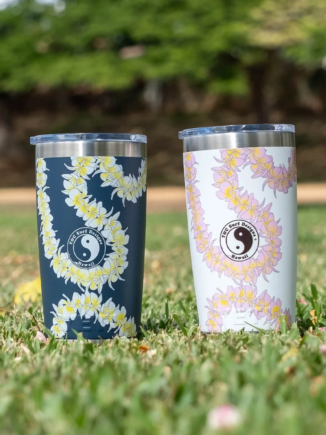 T&C Surf 20 oz Plumeria Lei Tumbler Yeti