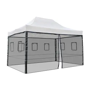 TheLAShop Netting for Pop Up Canopy 10x15 Food Service Vendor Side Screen