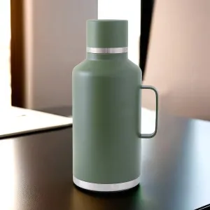 UMAI 2000ml Double Walled Vacuum Thermosteel Water Bottle | Stainless Steel | Hot and Cold | Insulated Water Bottle for Office, Gym, Travel | BPA-Free | Leakproof | Rustproof | Green