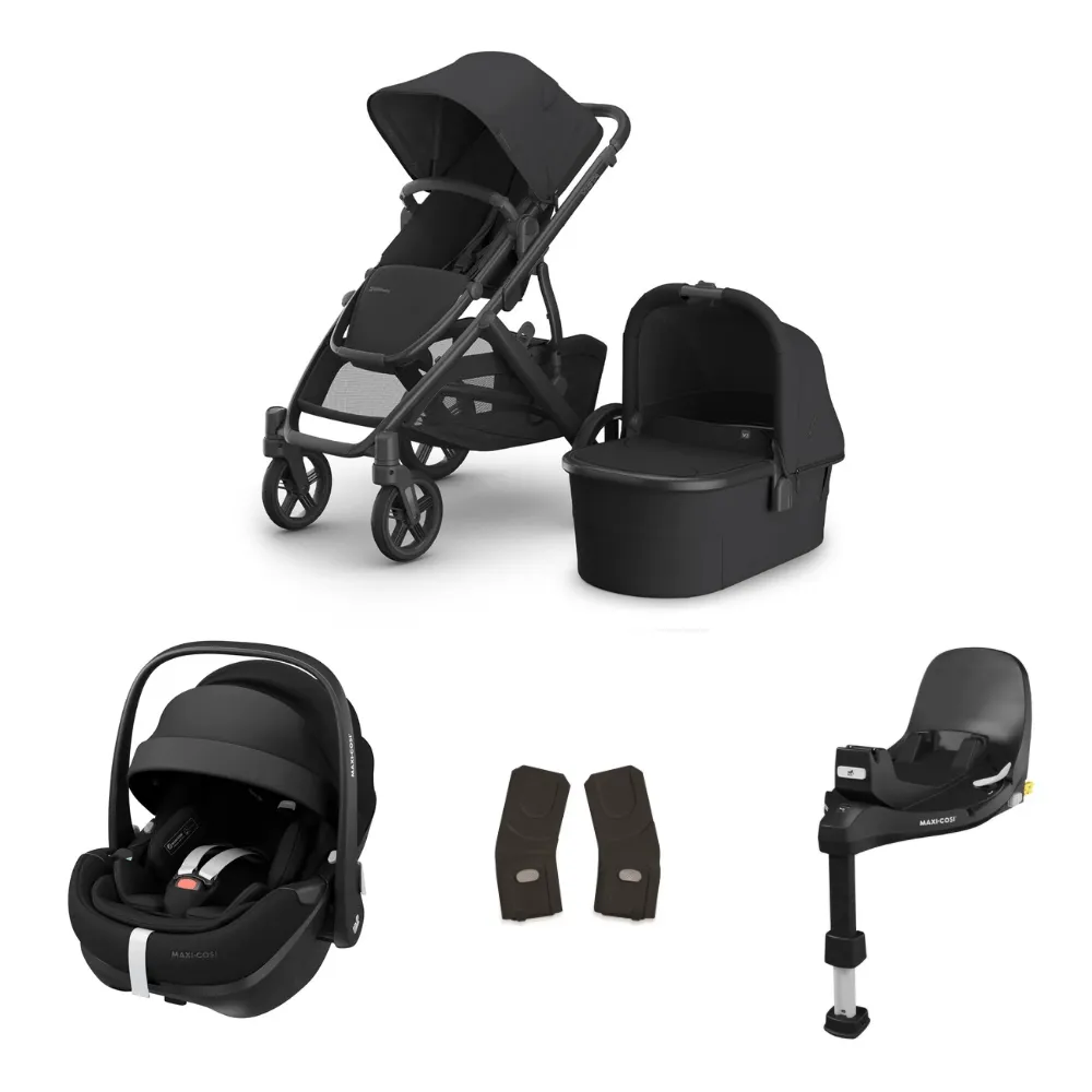 Uppababy Vista V3 & Maxi Cosi Pebble 360 Pro2 Bundle