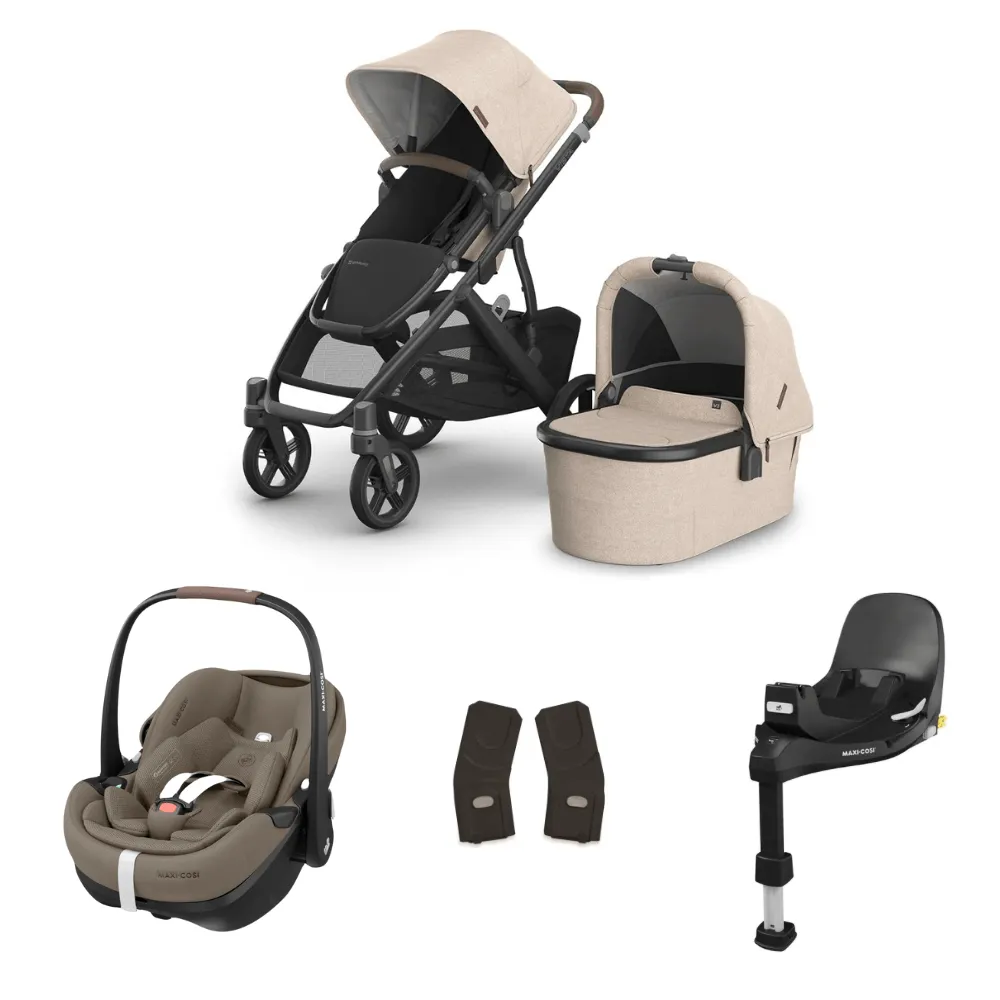 Uppababy Vista V3 & Maxi Cosi Pebble 360 Pro2 Bundle
