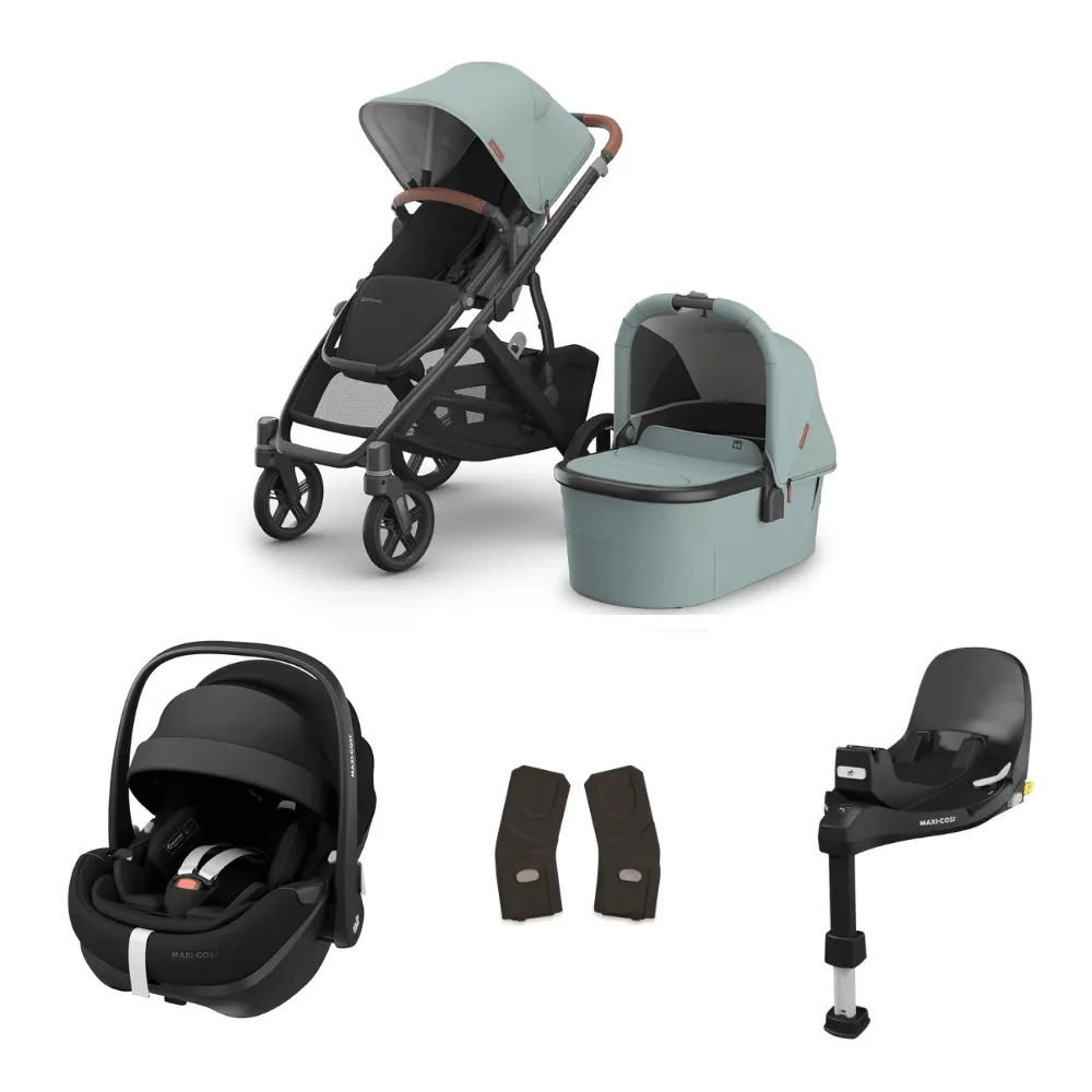 Uppababy Vista V3 & Maxi Cosi Pebble 360 Pro2 Bundle