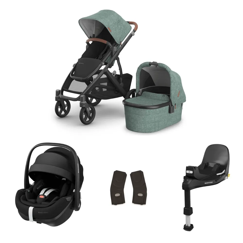 Uppababy Vista V3 & Maxi Cosi Pebble 360 Pro2 Bundle