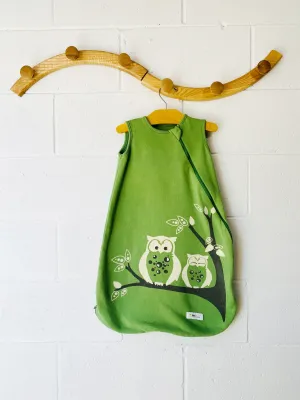 Wee Urban Organic Green Owl Sleep Sack, 0-6 months